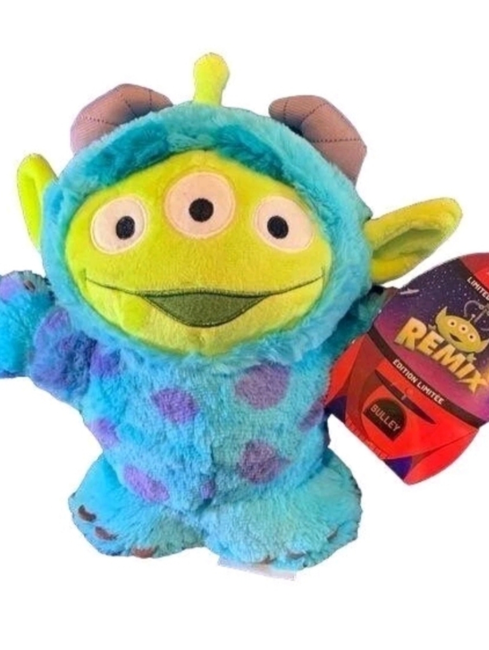 NWT Disney Pixar Remix Alien Plush, Monsters Inc Sulley